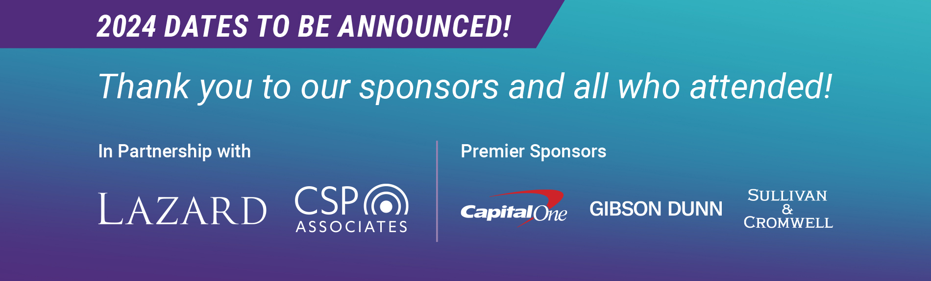 Thank you to our 2023 sponsors